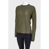 Two-tone long sweatshirt