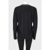 Two-tone long sweatshirt