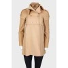 Inner zipper insert coat