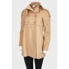 Inner zipper insert coat