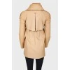 Inner zipper insert coat