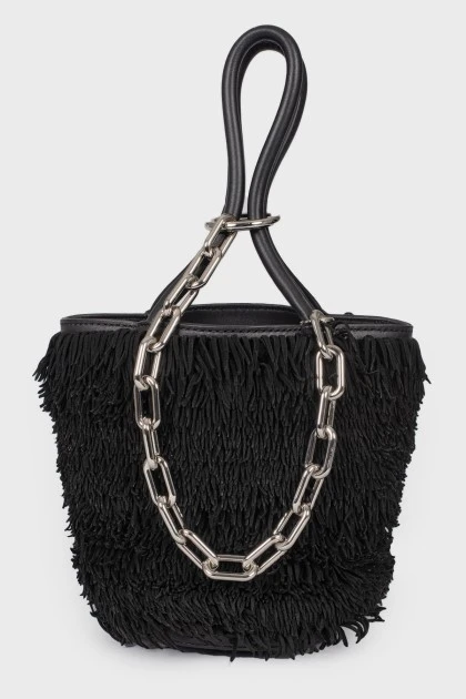 Fringe and chain bag