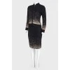 Gold lurex gradient suit