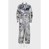 Print jumpsuit, with the tag