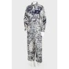 Print jumpsuit, with the tag