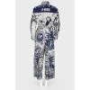 Print jumpsuit, with the tag