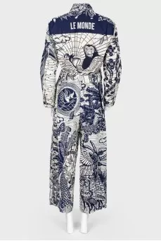 Print jumpsuit, with the tag