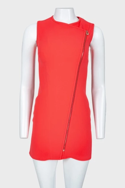 Bright pink zippered dress