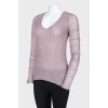 Pale mauve cashmere pullover