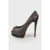 Spiked stiletto heels