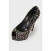 Spiked stiletto heels