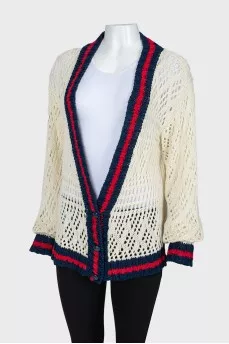 Buttoned knitted cardigan