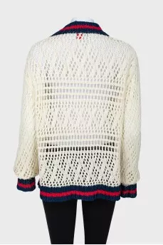 Buttoned knitted cardigan