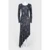 Asymmetrical long dress