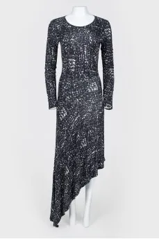 Asymmetrical long dress