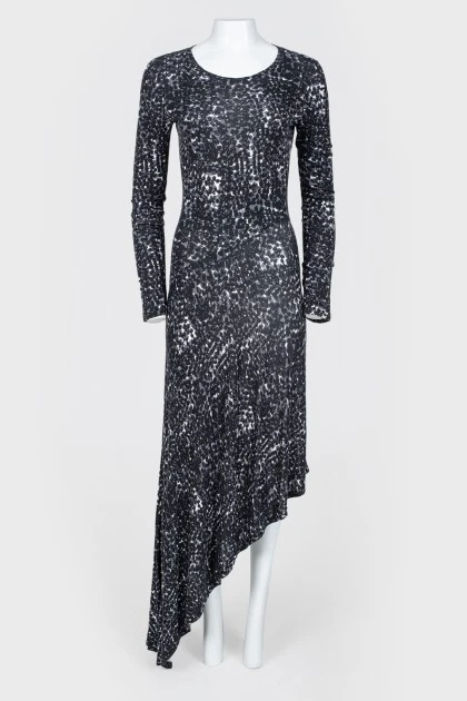 Asymmetrical long dress