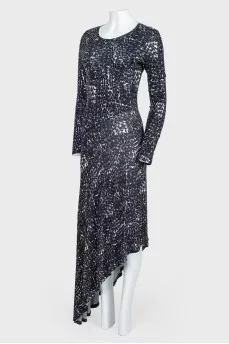 Asymmetrical long dress