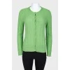 Light green knitted cardigan