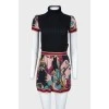 Short dress with print
