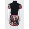 Short dress with print
