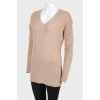 Straight cut pullover with dropped sleeves