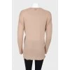Straight cut pullover with dropped sleeves