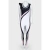 Sporty overalls with a tag