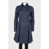 Double-breasted trench coat
