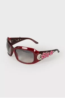 Pink flowers sunglasses
