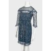 Blue beading dress