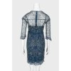 Blue beading dress