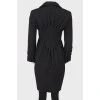 Pintucked fitted coat