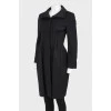 Pintucked fitted coat