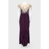 Evening dress with rhinestones