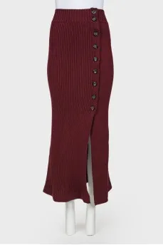 Knitwood skirt on buttons