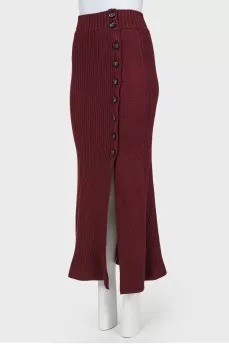 Knitwood skirt on buttons