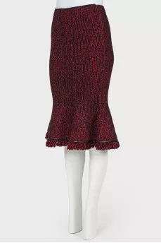 The knitting skirt of the silhouette & quot; Mermaid & quot;