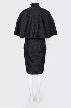 Toggle animal print dress