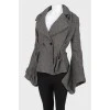 Black and white jacked with flared sleeves