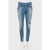 Ripped and distressed effect  jeans