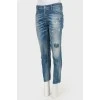 Ripped and distressed effect  jeans
