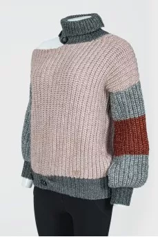 Large knitted sweater