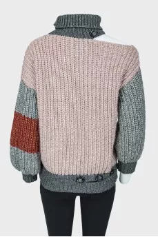 Large knitted sweater