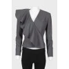 Wool flounces jacket