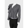 Wool flounces jacket