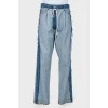 Jeans with the effect & quot; inside out & quot;