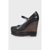 Rubber wedges shoes