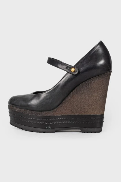 Rubber wedges shoes