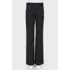 Striped wool trousers