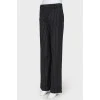 Striped wool trousers